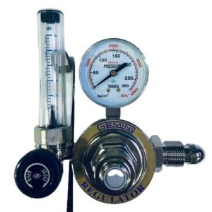 GEMINI Gas Regulator with Flow Meter